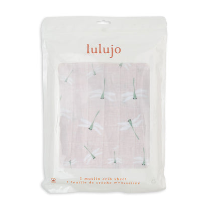 Lulujo Muslin Crib Sheet (135cm x 70cm)