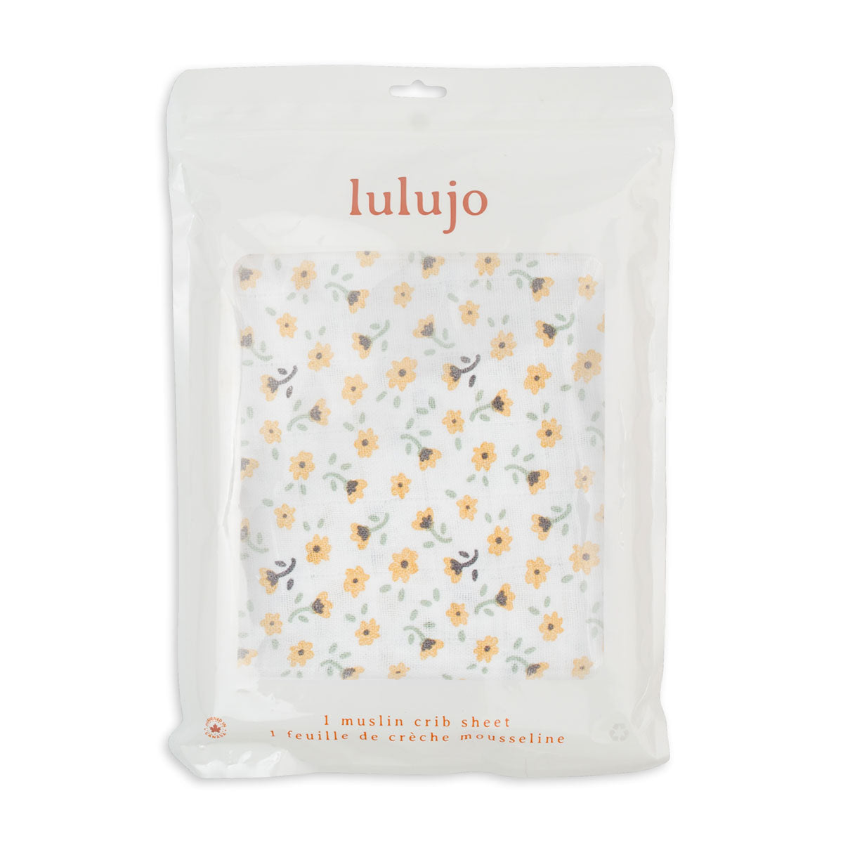 Lulujo Muslin Crib Sheet (135cm x 70cm)