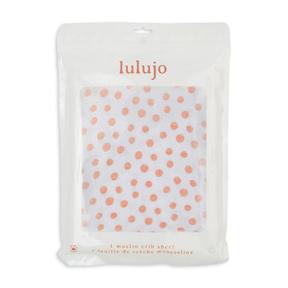 Lulujo Muslin Crib Sheet (135cm x 70cm)