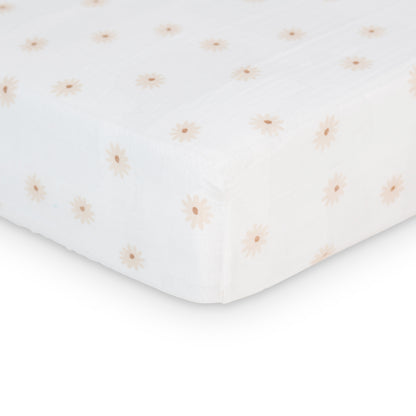 Lulujo Muslin Crib Sheet (135cm x 70cm)