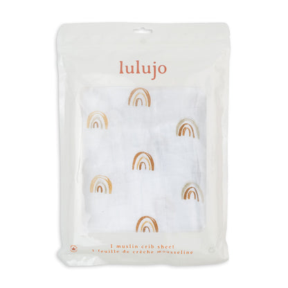 Lulujo Muslin Crib Sheet (135cm x 70cm)