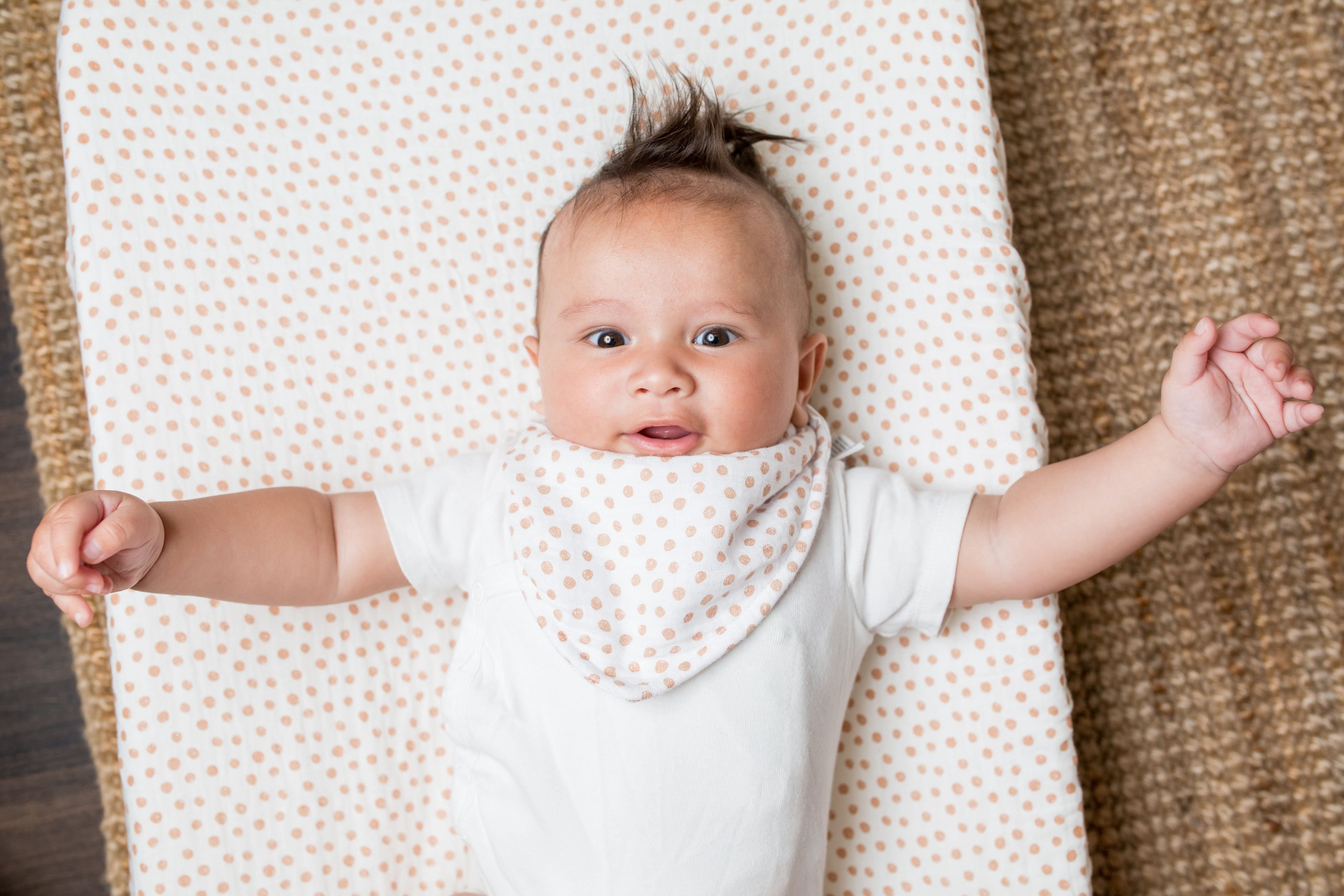 Lulujo Bandana Bibs (2-Pack) - Yellow Wildflowers / Dots