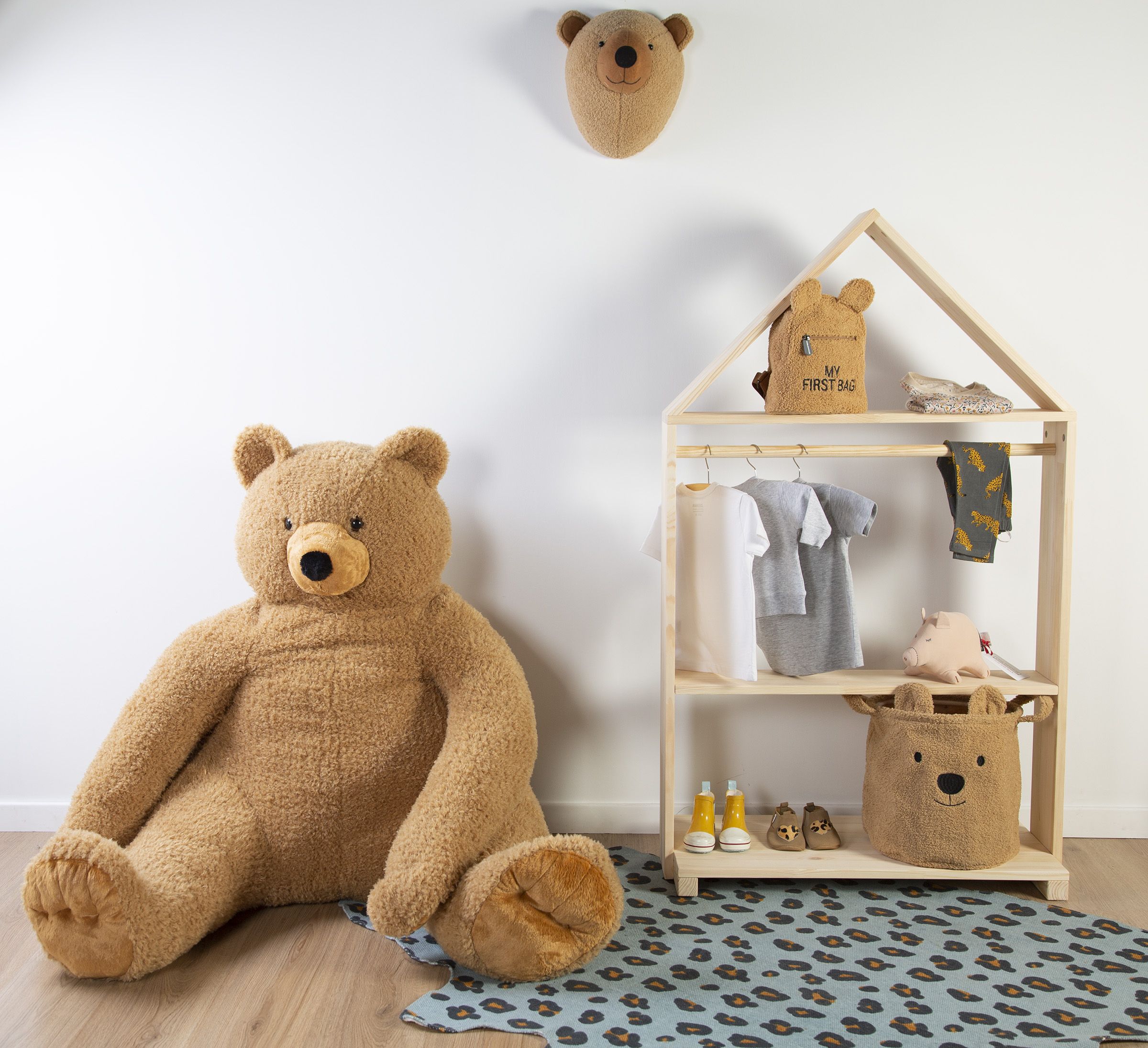 Childhome Felt Head Wall Deco Teddy Bear