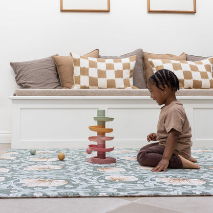 Totter &amp; Tumble - Pimpernel Wooded Dell &amp; Bachelors Button Brick Dust Playmat - Large