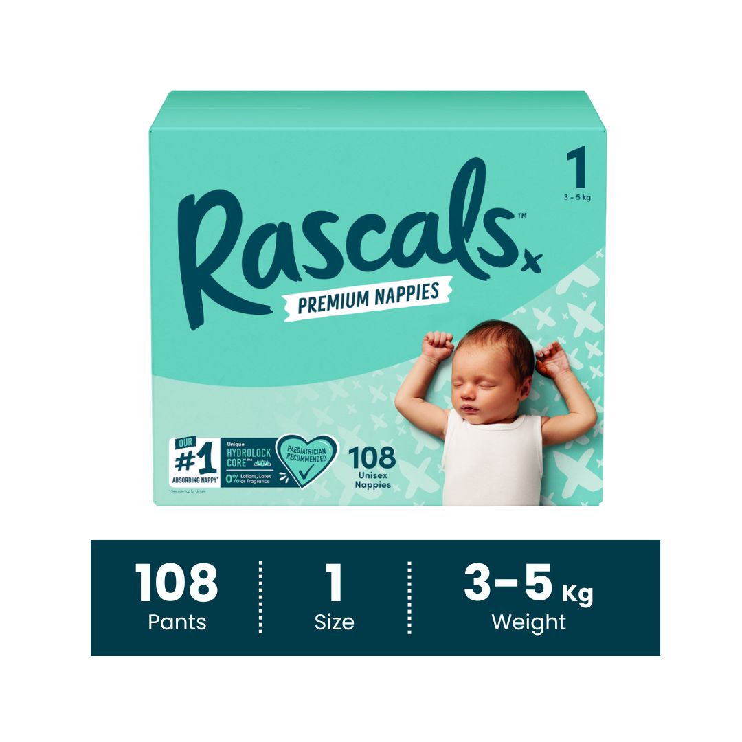 Rascals - Premium Baby Diapers (Jumbo Box)