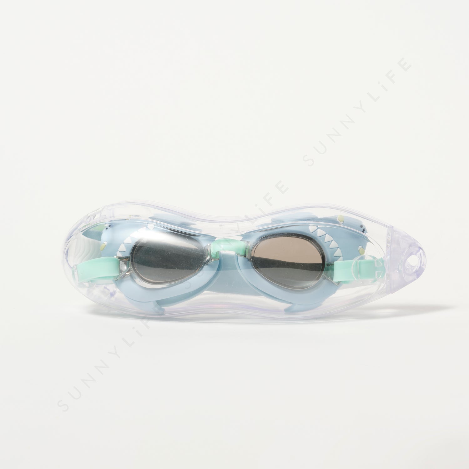 Sunnylife Salty the Shark Mini Swim Goggles Aqua