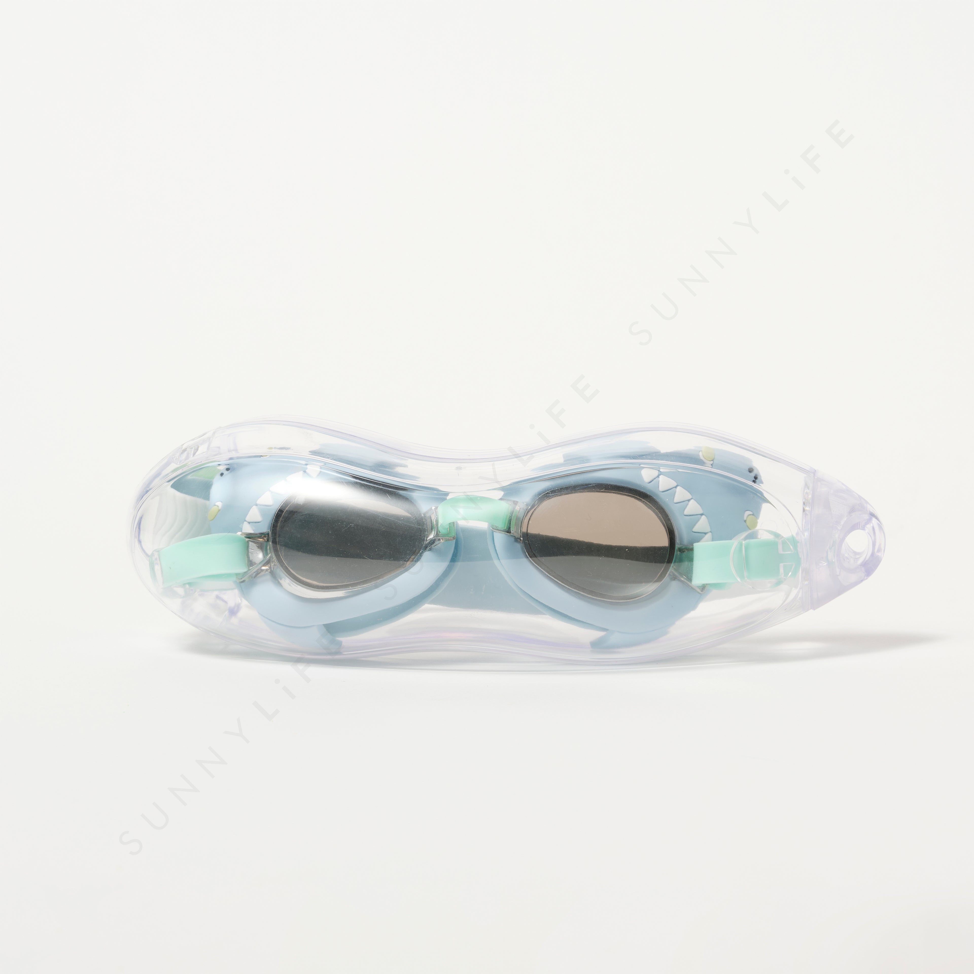 Sunnylife Salty the Shark Mini Swim Goggles Aqua