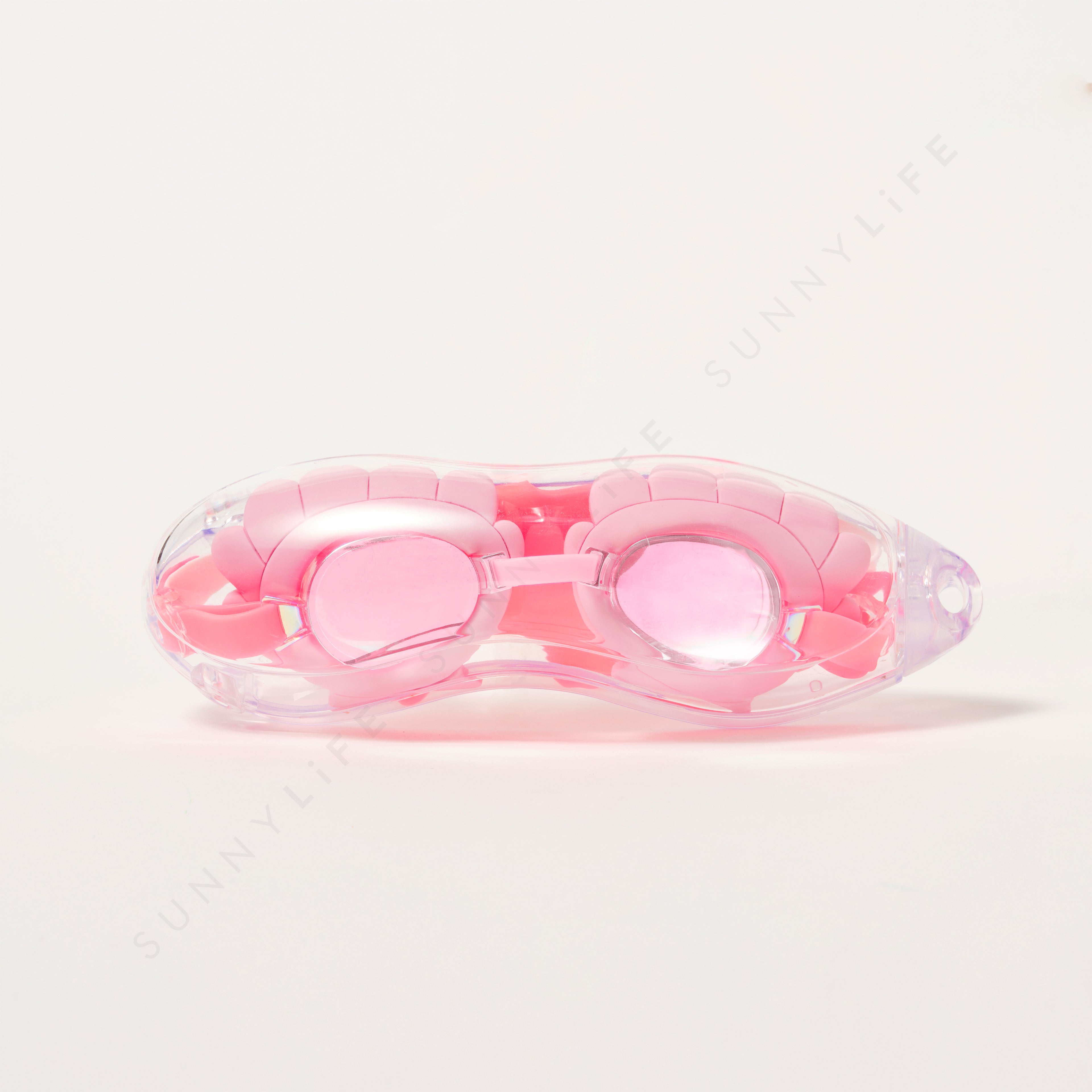 Sunnylife Melody the Mermaid Mini Swim Goggles Neon Strawberry