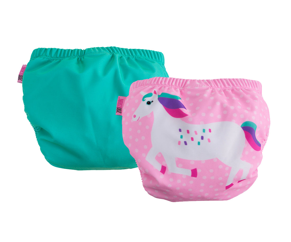 Zoocchini - Reusable Swim Diaper Set ( 2 pcs) - 2T/3T