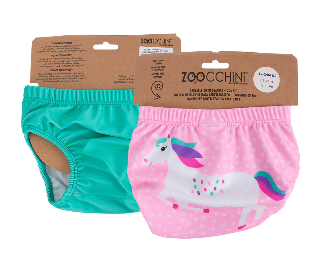 Zoocchini - Reusable Swim Diaper Set ( 2 pcs) - 2T/3T