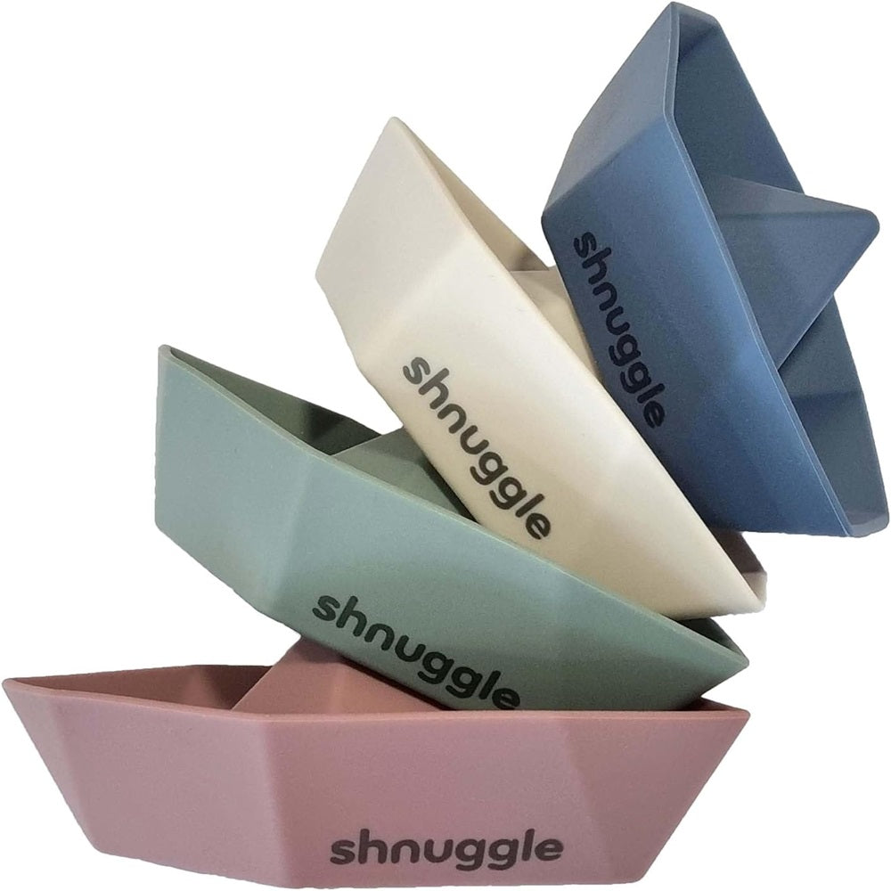 Shnuggle - Stack and Sail Bath Boat Toys (Set of 4)