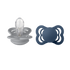 Bibs Supreme 2 Pack Silicone S1 Cloud/Steel Blue Color