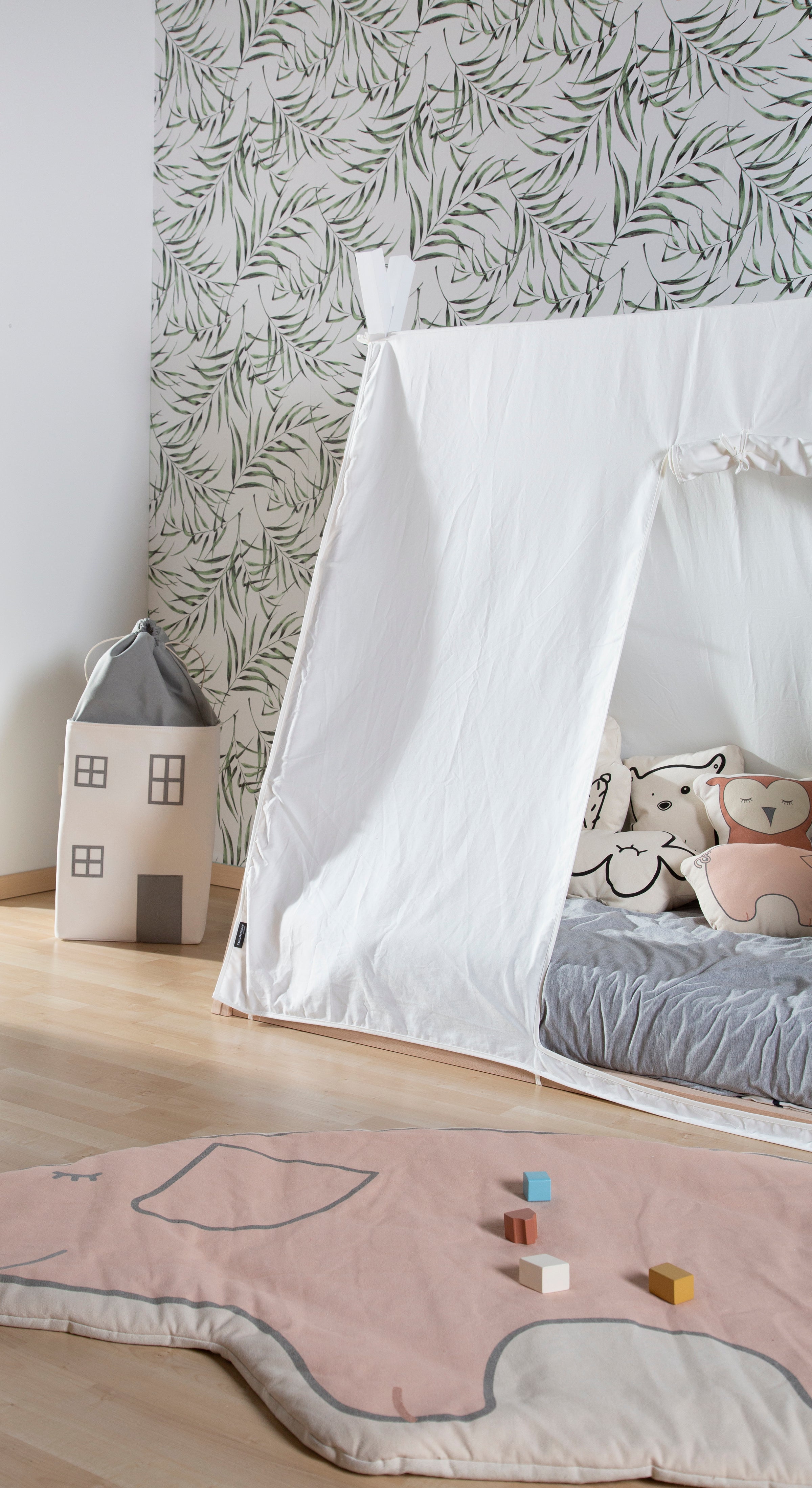 Childhome Toy Box House Grey Off White Color Shop now in UAE