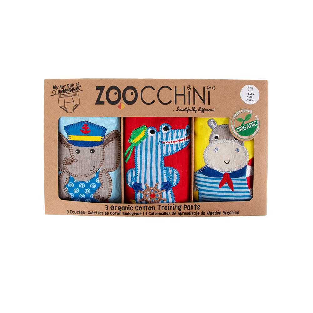 Zoocchini - Organic Potty Training Pants Set - Boys - Maritime Mates