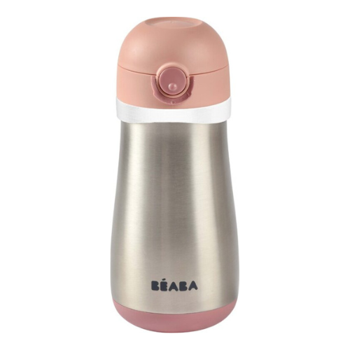 Beaba Stainless Steel Bottle 350 ml Old Pink Color