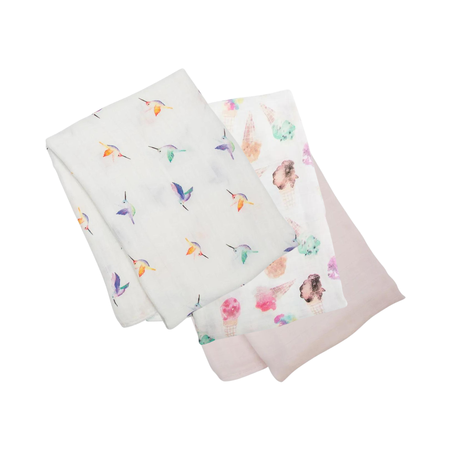 Lulujo 3-Pack Bamboo Muslin Swaddle Blankets