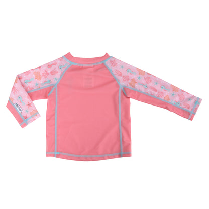 Zoocchini - Baby Swim Set – Rash Guard Top, Swim Diaper &amp; Sun Hat - (12-24M)