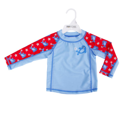Zoocchini - Baby Rash Guard Long Sleeved Swim Top - (3-6M)