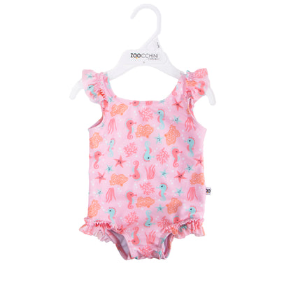 Zoocchini - Baby Swimsuit and Hat Set - (12-24M)