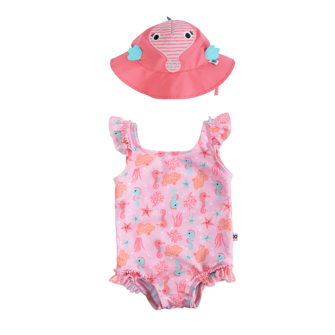 Zoocchini - Baby Swimsuit and Hat Set - (12-24M)