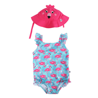 Zoocchini - Baby Swimsuit and Hat Set - (12-24M)