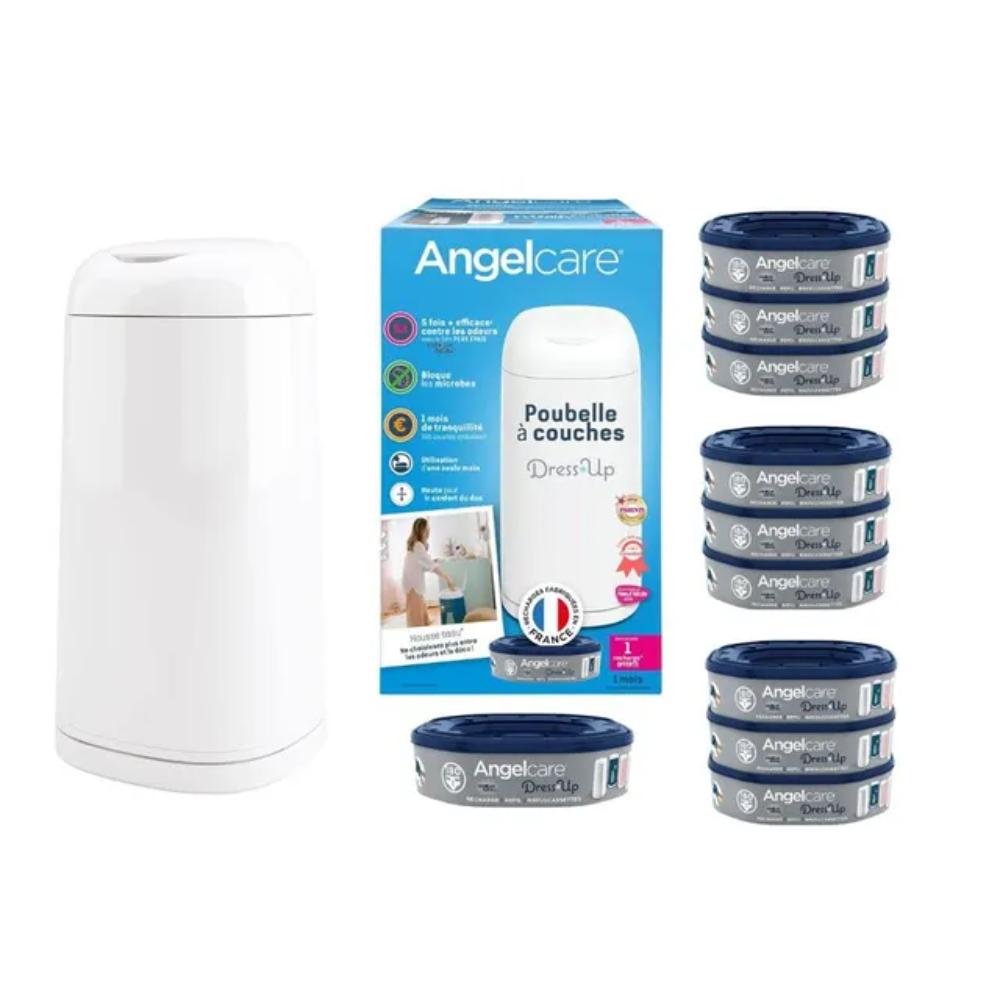 Angelcare - Dress Up Bin Octagonal + 10 Refills  (Bundle)