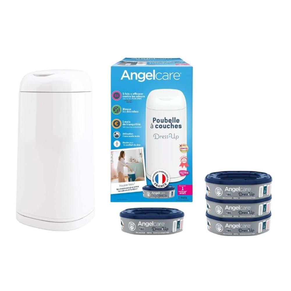 Angelcare - Dress Up Bin Octagonal + 4 Refills (Bundle)