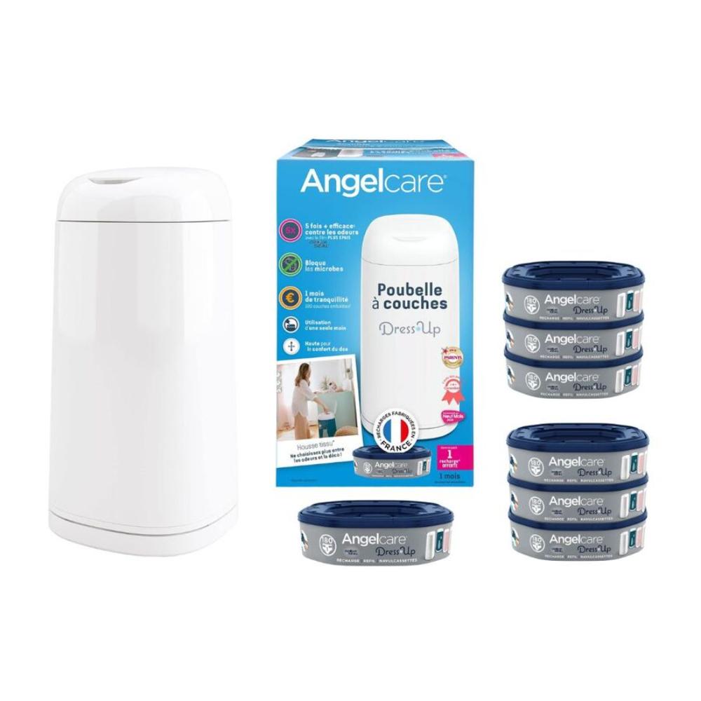 Angelcare - Dress Up Bin Octagonal + 7 Refills (Bundle)