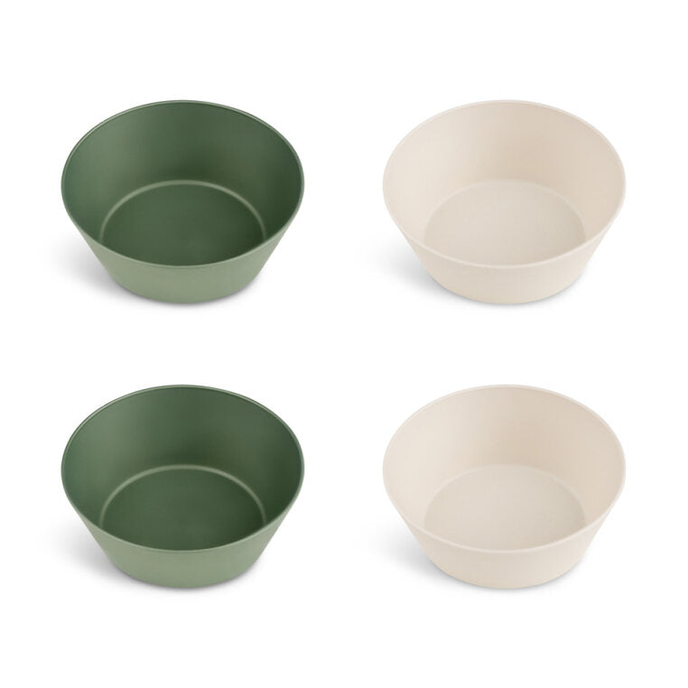 Citron 2022 PLA Bowl Set of 4 Green/Cream Color