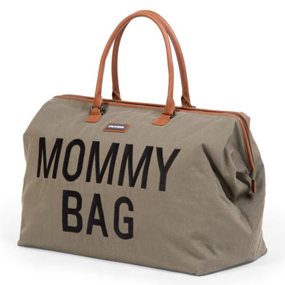 Childhome Mommy Bag Big - Kaki Canvas Side View