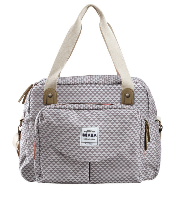 Beaba Geneva II Changing Bag Play Print Grey/Coral Color