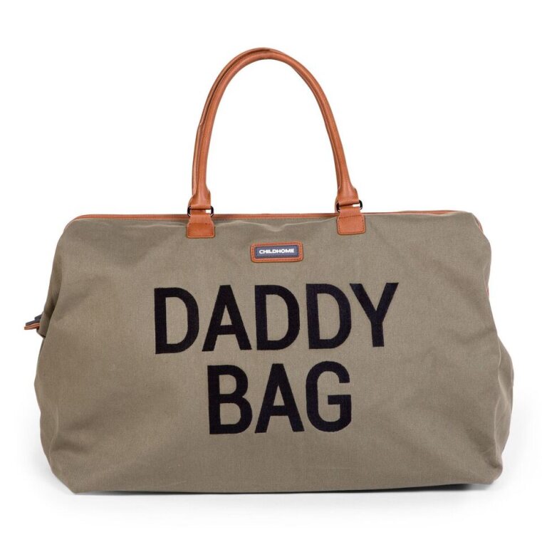 Childhome Daddy Bag - Kaki Canvas