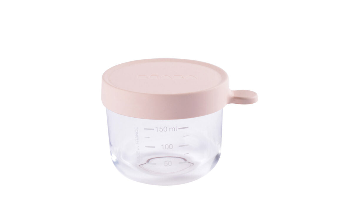 Beaba Conservation Jar Glass 150ml Pink