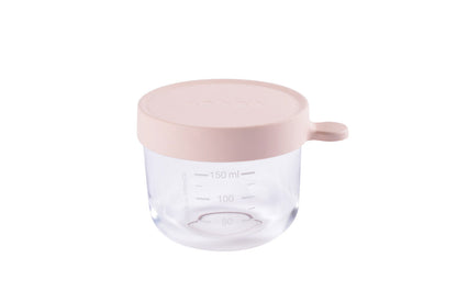 Beaba Conservation Jar Glass 150ml Pink