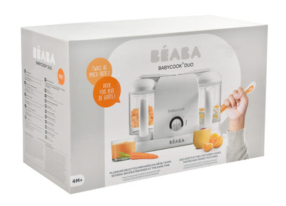 Beaba Babycook Duo, Supplied with blending/smoothie filter lid, spatula and recipe booklet