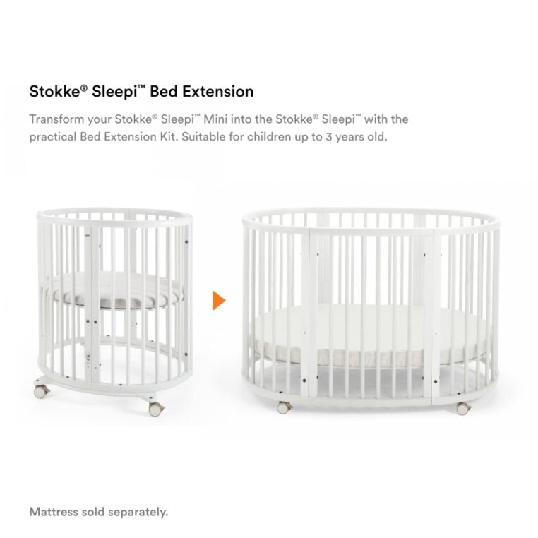 Stokke Sleepi Bed Extension kit with crib parts