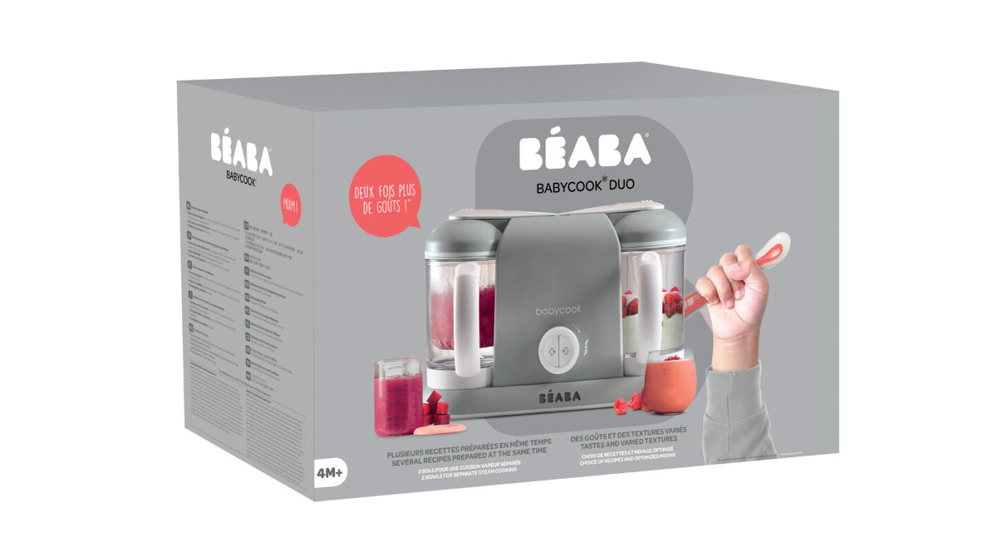 Beaba Babycook Duo, Steam cooks quickly in 15 minutes: preserves flavors and vitamins