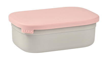 Beaba Stainless Steel Lunch Box, Velvet Grey/Dusty Rose