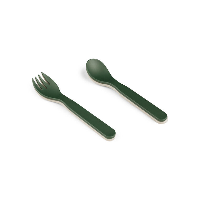 Buy Green color Citron 2022 PLA Cutlery Set of 2 and Case available online in UAE