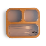 Citron 2023 Lunchbox with Fork and Spoon Caramel Color