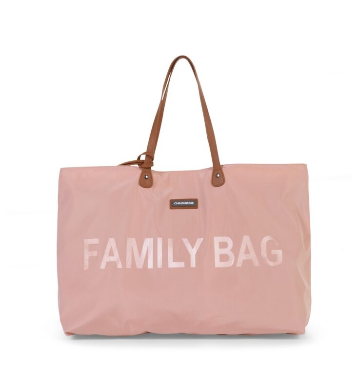 Childhome Family Bag (Pink) - Weekender bag in a vibrant pink color