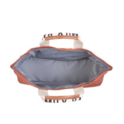 Childhome Family Bag (Terracotta) - Open view of the bag&