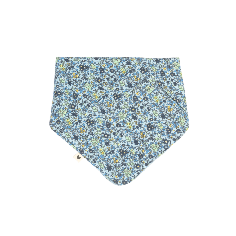 BIBS x Liberty Bandana Bib Chamomile Lawn Baby Blue COlor