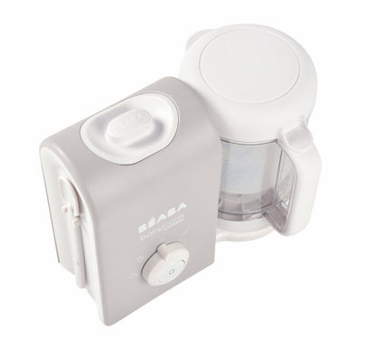 Beaba Babycook Express Velvet Grey, 30% less water and electricity consumption and 23% fewer CO2 emissions than the BABYCOOK® SOLO