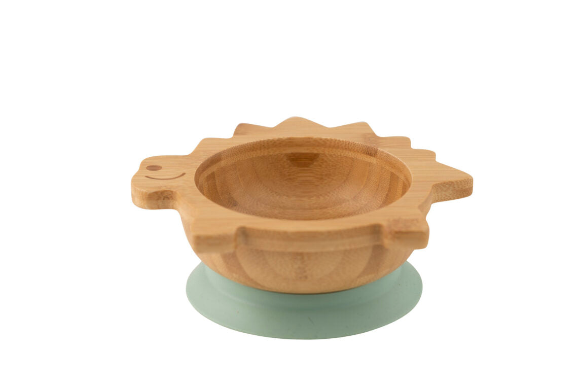 Citron Organic Bamboo Bowl 250ml Suction + Spoon Shop now in UAE