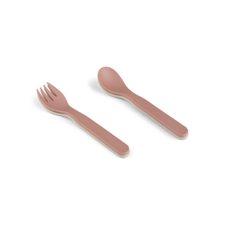 Citron 2022 PLA Cutlery Set of 2 and Case Pink Color. Shop now online in UAE