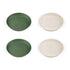 Citron 2022 PLA Plate Set of 4 Green/Cream Color