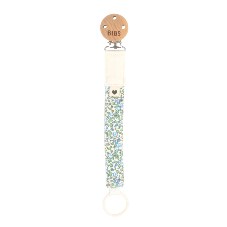 BIBS x Liberty Pacifier Clip Eloise Ivory Color