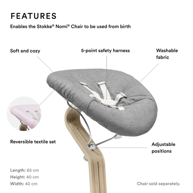 Stokke Nomi Newborn Set with adjustable features