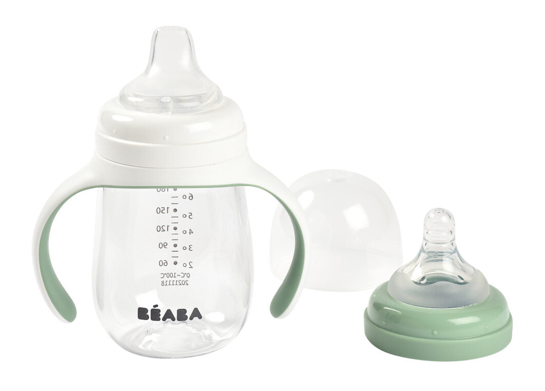 Beaba 2-in-1 Learning Cup, Adaptable and 2 in 1